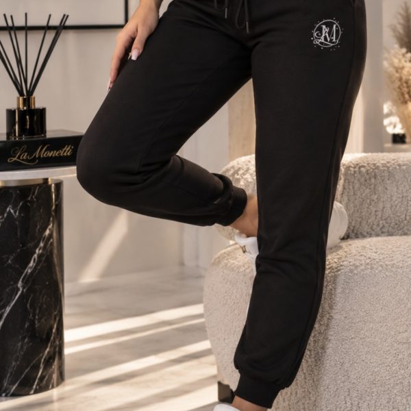 LA MONETTI BLACK JOGGER TROUSERS 🖤✨